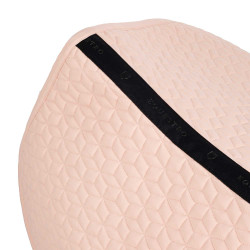 Tapis de selle de saut en matelassage cubique Equestro Rose cameo Tapis de selle de saut en matelassage cubique Equestro Rose cameo