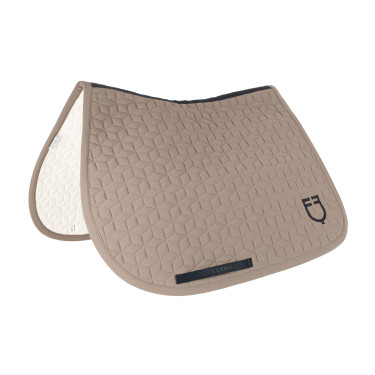 Tapis de selle de saut en matelassage cubique Equestro Walnut Marron Tapis de selle de saut en matelassage cubique Equestro Walnut Marron