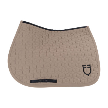 Tapis de selle de saut en matelassage cubique Equestro Walnut Marron Tapis de selle de saut en matelassage cubique Equestro Walnut Marron