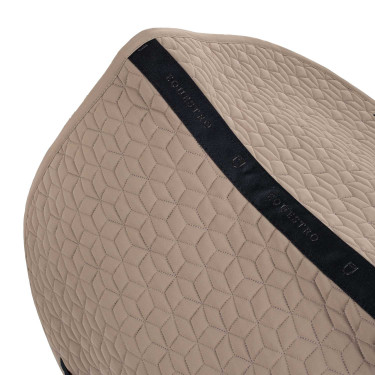 Tapis de selle de saut en matelassage cubique Equestro Walnut Marron Tapis de selle de saut en matelassage cubique Equestro Walnut Marron