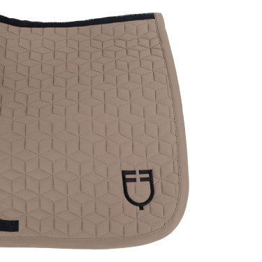 Tapis de selle de saut en matelassage cubique Equestro Walnut Marron Tapis de selle de saut en matelassage cubique Equestro Walnut Marron