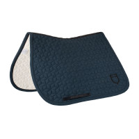 Springzadeldek met kubusvormige doorgestikte stof van Equestro Marine Marineblauw