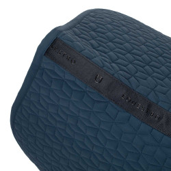 Tapis de selle de saut en matelassage cubique Equestro Marine Bleu marine Tapis de selle de saut en matelassage cubique Equestro Marine Bleu marine