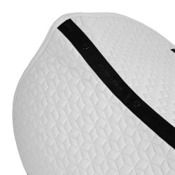 Tapis de selle de saut en matelassage cubique Equestro Blanc Tapis de selle de saut en matelassage cubique Equestro Blanc