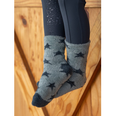 Chaussettes LeMieux Fluffies Sasha Star Petrol Chaussettes LeMieux Fluffies Sasha Star Petrol