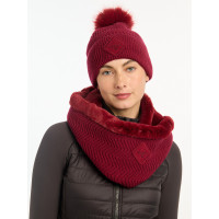 Bonnet LeMieux Lila met pompon Gloed Bordeaux Bonnet LeMieux Lila met pompon Gloed Bordeaux