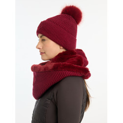Bonnet LeMieux Lila à pompon Ember Bordeaux Bonnet LeMieux Lila à pompon Ember Bordeaux