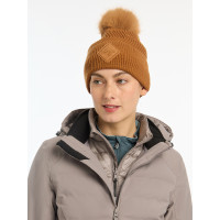 Bonnet LeMieux Lila met pompon Gember Bruin