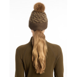 Bonnet LeMieux LM à pompon Alpine Marron
