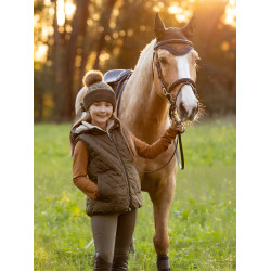 Bonnet LeMieux LM met pompon Alpine Bruin