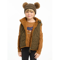 Bonnet Mini LeMieux Clara tricoté Alpine Marron Bonnet Mini LeMieux Clara tricoté Alpine Marron