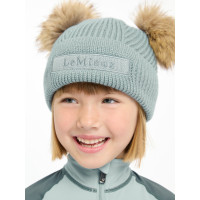 Bonnet Mini LeMieux Clara tricoté Alpine Marron Bonnet Mini LeMieux Clara tricoté Alpine Marron