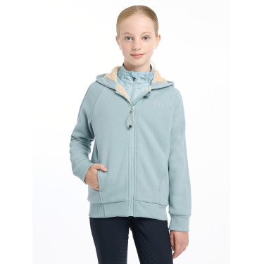 Fleece gevoerde hoodie LeMieux Hollie Young Rider Gletsjer Blauw