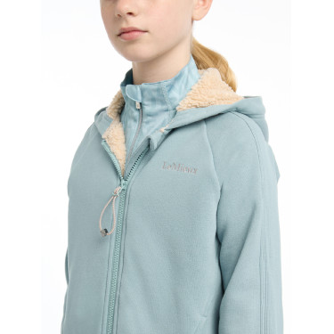 Fleece gevoerde hoodie LeMieux Hollie Young Rider Gletsjer Blauw