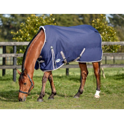 Weatherbeeta ComFiTec Essential deken Marine / zilver / rood Blauw Weatherbeeta ComFiTec Essential deken Marine / zilver / rood Blauw