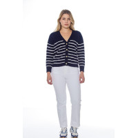 Vest Harcour Camelia dames Marine / wit Blauw Vest Harcour Camelia dames Marine / wit Blauw