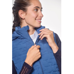Gilet sans manches Harcour Bernie femme Steel Blue Bleu