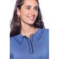 Polo Harcour Popi manches longues femme Marine Bleu marine Polo Harcour Popi manches longues femme Marine Bleu marine