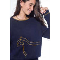 Pull Harcour Swift femme Marine Bleu marine Pull Harcour Swift femme Marine Bleu marine
