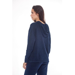 Sweat Harcour Swambo femme Marine paillettes Bleu marine Sweat Harcour Swambo femme Marine paillettes Bleu marine