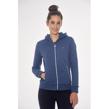 Sweat Zip Harcour Sworm dames Staalblauw