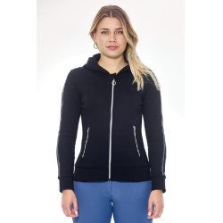 Sweat Zip Harcour Sworm femme Noir