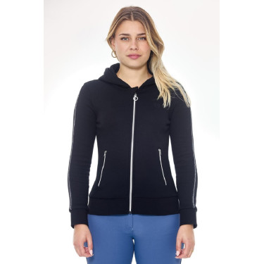 Sweat Zip Harcour Sworm femme Noir