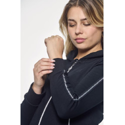 Sweat Zip Harcour Sworm femme Noir