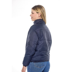 Harcour Janari Puffer damesjas Marine / zilver Blauw