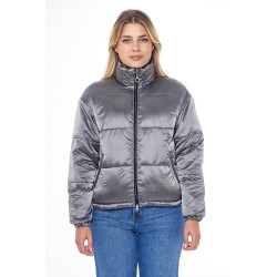 Veste Harcour Janari Puffer femme Marine / argent Bleu Veste Harcour Janari Puffer femme Marine / argent Bleu