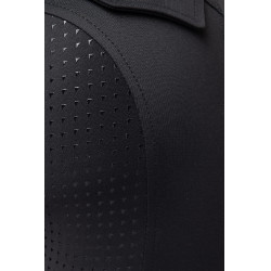 Hybride thermische rijbroek Horze Anya full grip Zwart kaviaar