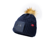 Gebreide muts B Vertigo Faye Marine titaan