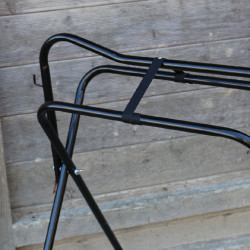 Porte-selle pliant 4 pieds Hennie Noir Porte-selle pliant 4 pieds Hennie Noir