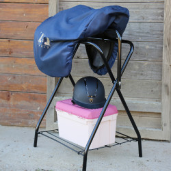 Porte-selle pliant 4 pieds Hennie Noir Porte-selle pliant 4 pieds Hennie Noir