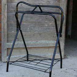 Porte-selle pliant 4 pieds Hennie Noir Porte-selle pliant 4 pieds Hennie Noir