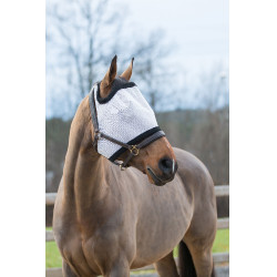 Masque anti-mouches Horze Noir / blanc Masque anti-mouches Horze Noir / blanc