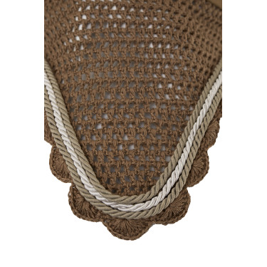 Bonnet anti-mouches Horze Windsor Marron clair Bonnet anti-mouches Horze Windsor Marron clair