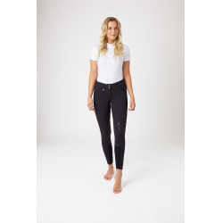 Pantalon Horze Grand Prix à fond silicone femme Bleu foncé