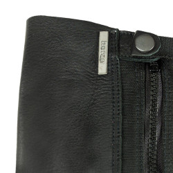 Mini-chaps cuir souple Horze Franci Noir Mini-chaps cuir souple Horze Franci Noir