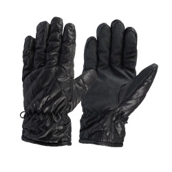 Gebreide winterhandschoenen met stiksels Horze Zwart Gebreide winterhandschoenen met stiksels Horze Zwart
