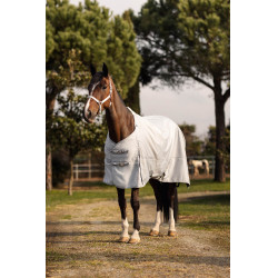 Couverture imperméable Nevada Horze 600 deniers Gris brillant