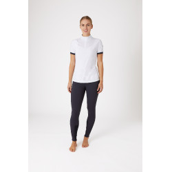 Polo technique Horze Taylor femme Blanc