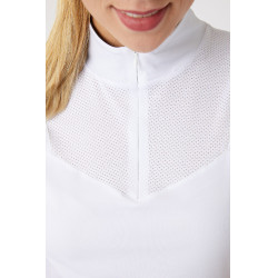 Polo technique Horze Taylor femme Blanc