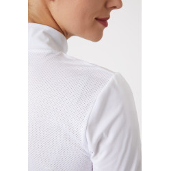Polo technique Horze Taylor femme Blanc