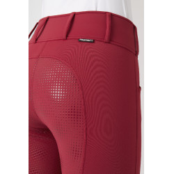 Pantalon Thermo Grand Prix Horze avec fond peau silicone femme Rouge profond Pantalon Thermo Grand Prix Horze avec fond peau silicone femme Rouge profond