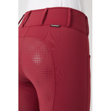 Thermobroek Grand Prix Horze met silicone zitvlak dames Diep rood