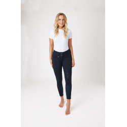 Thermobroek Grand Prix Horze met silicone zitvlak dames Nachtblauw