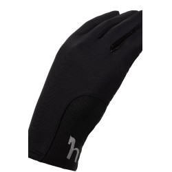 Gants d'équitation avec paume silicone enfant Horze Noir