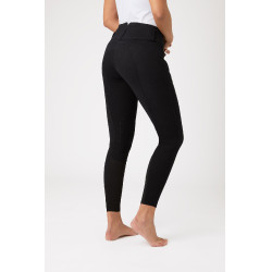Pantalon d'équitation à basanes cuir Daniela femme Horze Noir Pantalon d'équitation à basanes cuir Daniela femme Horze Noir