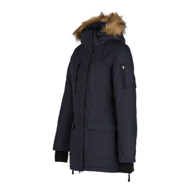 Lange parka Brooke Horze dames Donker marineblauw